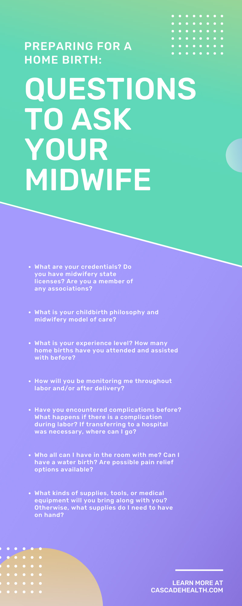 Preparing for a Home Birth: Questions To Ask Your Midwife