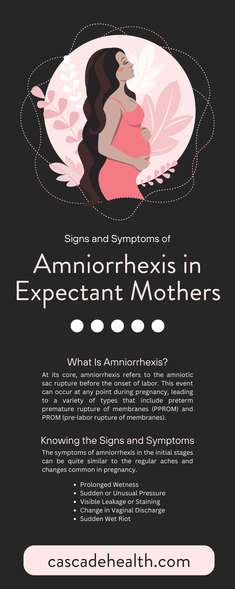 Signs and Symptoms of Amniorrhexis in Expectant Mothers