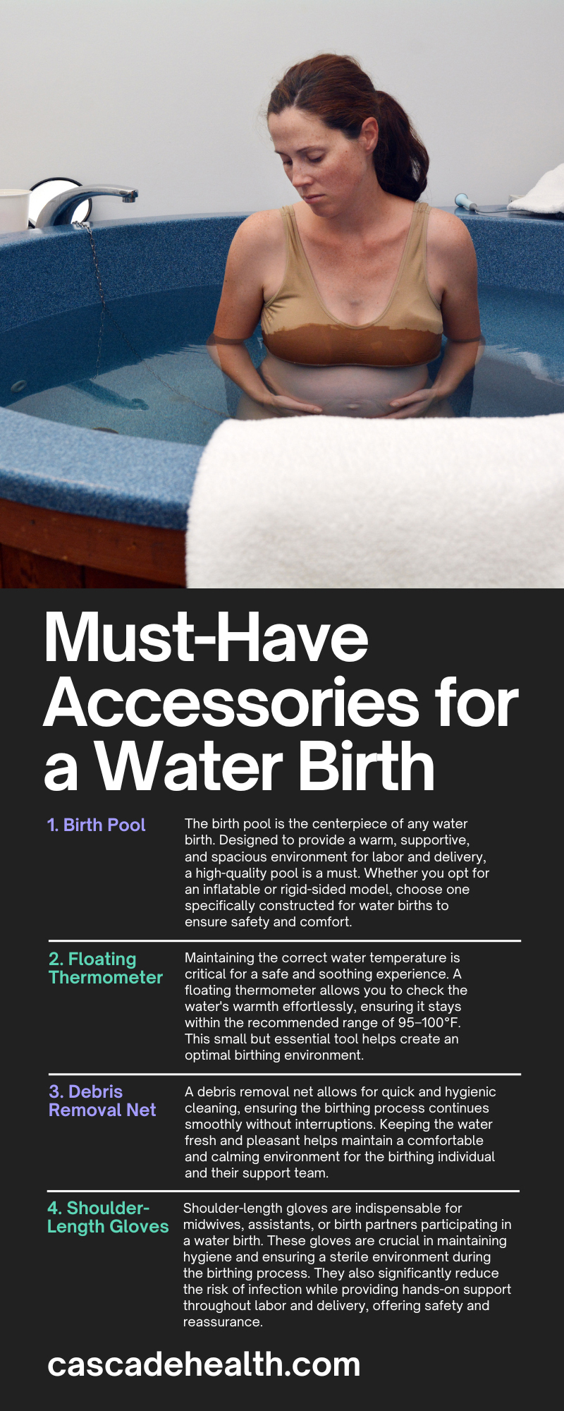 12 Must-Have Accessories for a Water Birth