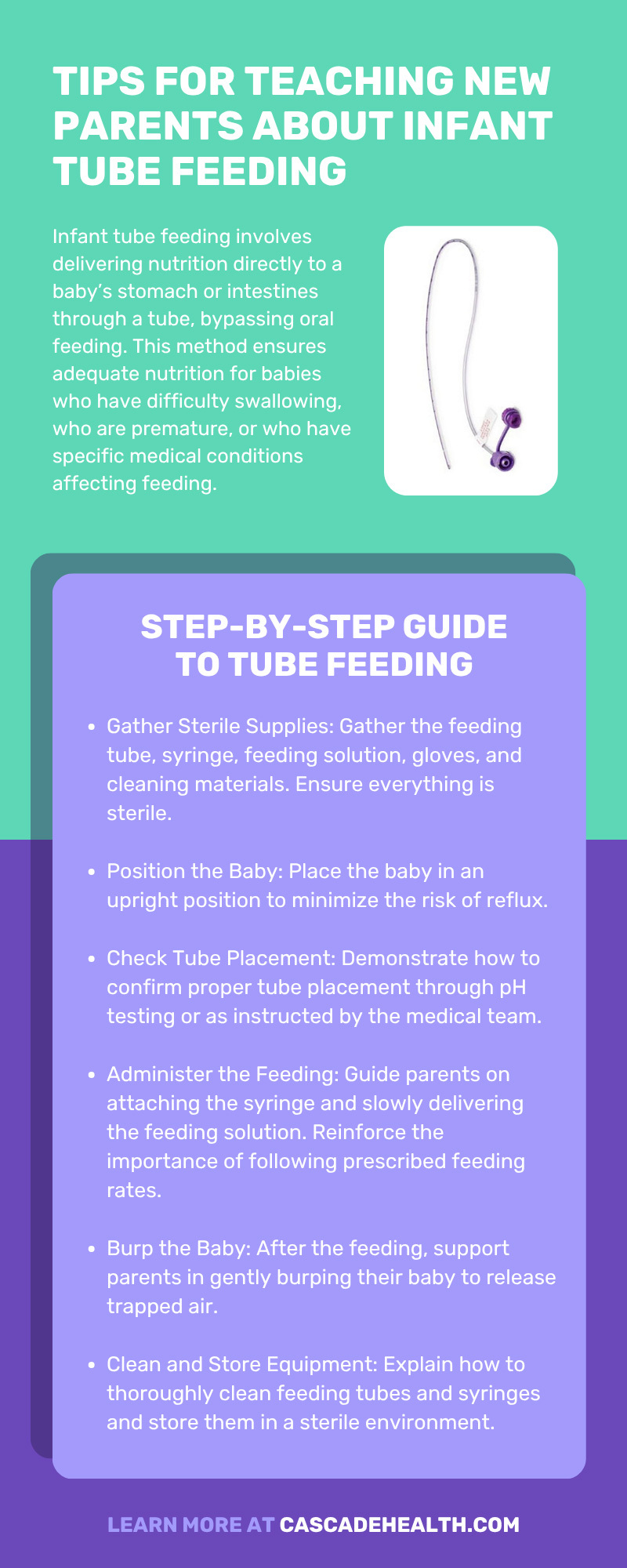Tips for Teaching New Parents About Infant Tube Feeding